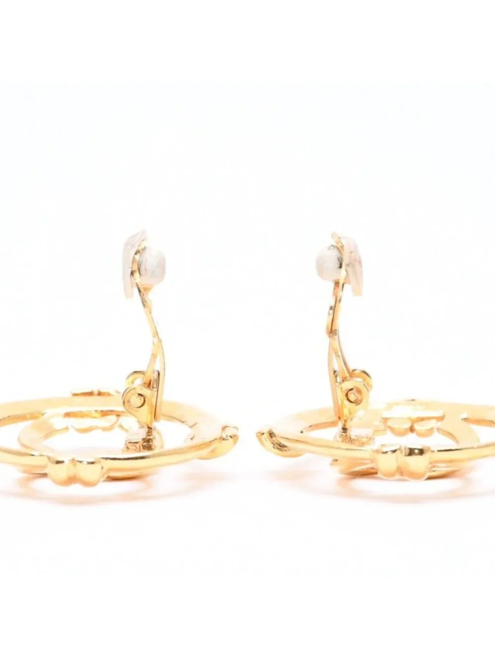 Chanel Earrings CC Logo 93 Gold